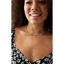 LA Hearts Clear Butterfly Necklace 