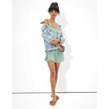  90's Scoop Neck Mini Dress