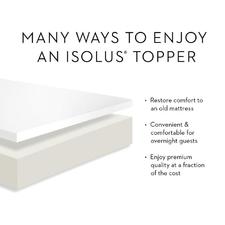 Malouf 2″ Memory Foam Mattress Topper