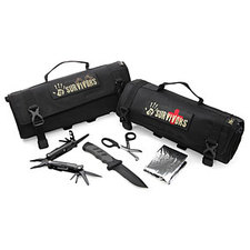 ThinkGeek :: 12 Survivors Roll Up Survival Kits