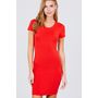 Short Sleeve Round Neck Knit Mini Dress