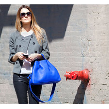 Blue Rivet Book Bag by Frrry - shop at Roztayger