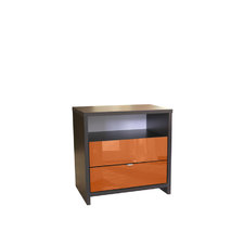 Futurista Nightstand - 2 Drawers Open Top | Contempo Space