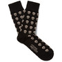 Alexander McQueen Skull-Patterned Cotton-Blend Socks