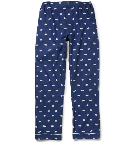 Sleepy Jones Marcel Sleeping Pill-Printed Cotton Pyjama Trousers