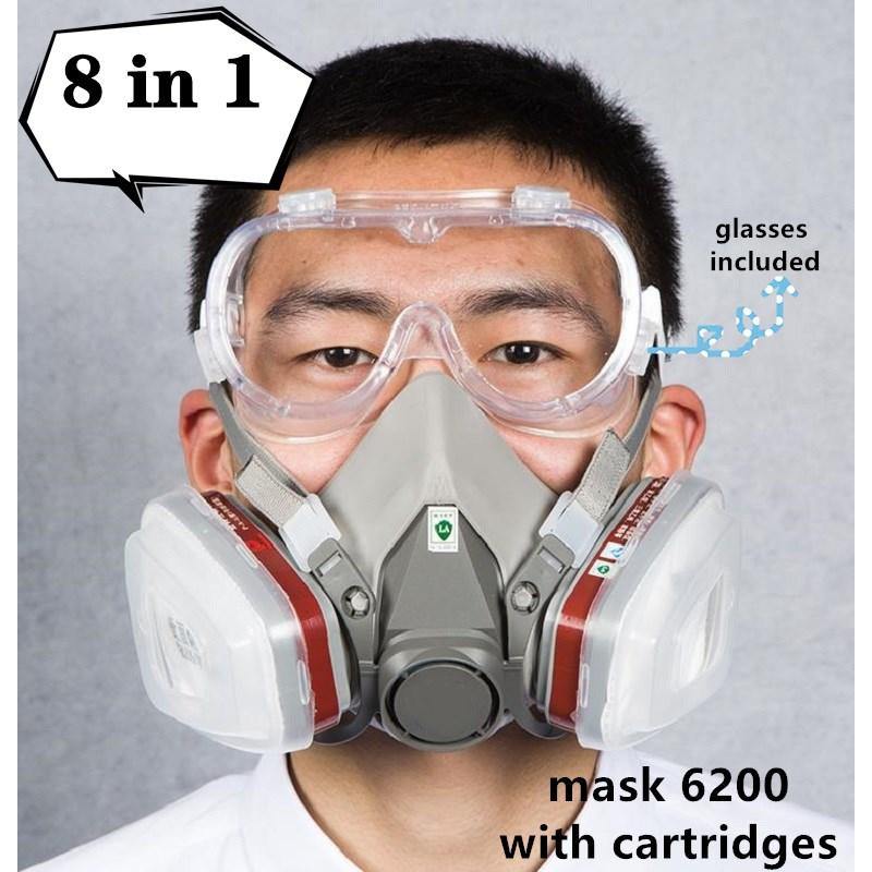 Gas Mask Respirator 6200 fo...