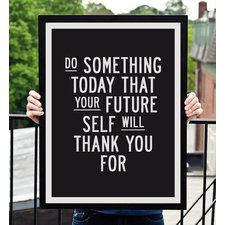 Motivational Print Typography Poster “Do Something Today" Wall Decor Inspirational Print Home Decor Winter Gift New Year Resolution