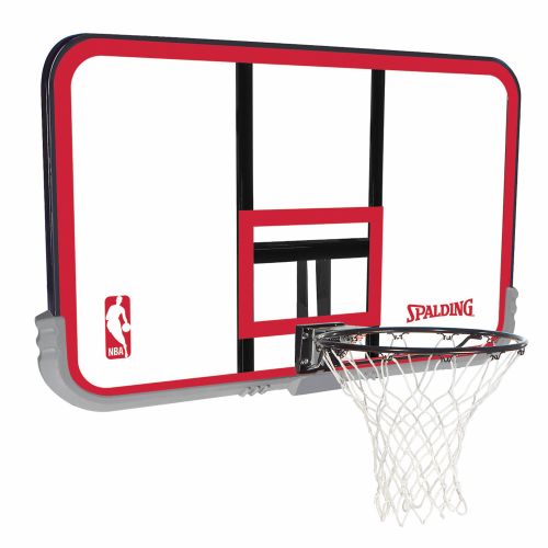 Spalding 50" Polycarbonate Basketball Backboard and Rim Combo