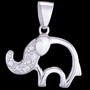 SILVER ELEPHANT PENDANT WIT...