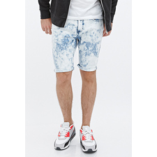 Stone Wash Denim Shorts | 21 MEN - 2000106982