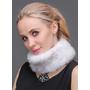 Knitted mink headband & nec...