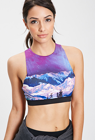 High Impact - Northern Lights Sports Bra | FOREVER21 - 2000099658
