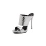 Giuseppe Zanotti Silver Snake Sandals