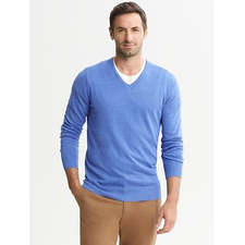 Silk v-neck pullover | Banana Republic