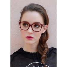 OVERSIZED VINTAGE STYLE DSHAPE PURPLE TORTOISESHELL GLASSESS