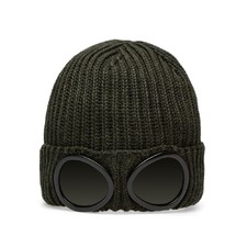 C.P. Company Goggle Beanie (Olive)