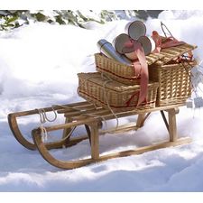 PB Found Wood Sled | Pottery Barn