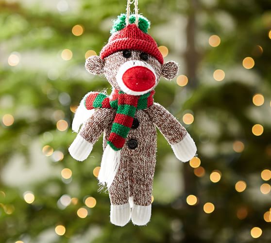 Sock Monkey Ornament | Pott...