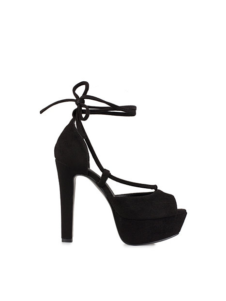 Platform Lacing Pump - Nly Icons - Black - Party Shoes - Shoes - Women - Nelly.com