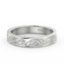 Cletic White Gold Wedding Band