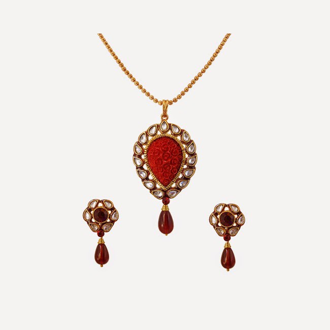 Red and Gold color Necklace...