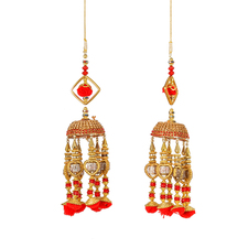 Golden with Red Bridal Kaleere