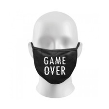 GAME OVER Print Funny Face Masks Protection Against Droplets & Dust