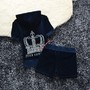 Juicy Couture Studded Crown Velour Tracksuit 609 2pcs Women Suits Navy Blue