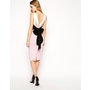 Image 1 of ASOS Colourblock Bow Back Pencil Dress