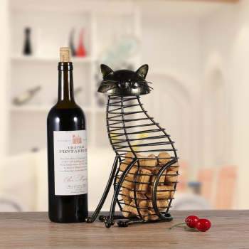 Kitty Wine Cork Holder