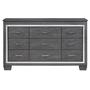 Homelegance Allura Dresser in Gray 1916GY-5