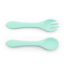 Silicone Chewy Fork & Spoon Set