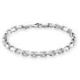 Sterling Silver 5.5mm Anchor Bracelet Diamond Cut