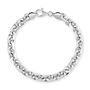 Sterling Silver 6.3mm Anchor Bracelet Diamond Cut