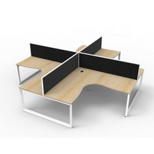 Deluxe workers Pod in black fabric