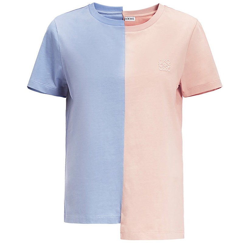 Loewe Asymmetric Anagram T-shirt Blue/Pink