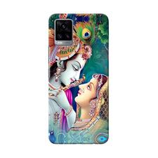 Lord radha krishna paint Vivo V20 Back Cover