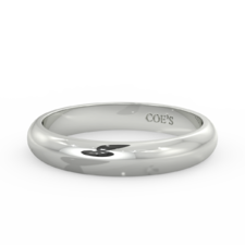 Ladies D-Shape Light Weight Wedding Band