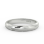 Ladies D-Shape Light Weight Wedding Band