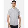 Men Grey Printed Shirt - Monte Carlo