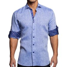 Einstein Linen Blue – Maceoo