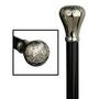 GAMBLER Embossed Chrome Knob Formal Walking Stick 36.5