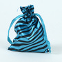 turquoise animal print satin bags