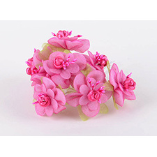 fuchsia organza mini flower