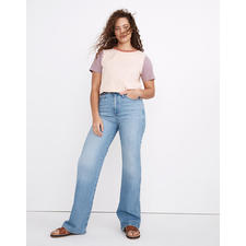 11" High-Rise Flare Jeans in Conwell Wash in conwell wash 