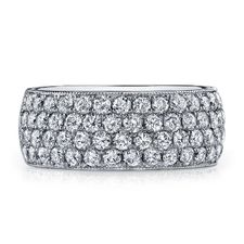 Deutsch Signature Domed Pave Eternity Band