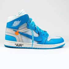 NIKE X OFF-WHITE AIR JORDAN 1 UNC UNIVERSITY BLUE