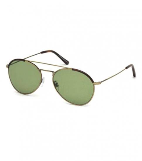 Tod's Antique Gold-Green Pilot Sunglasses