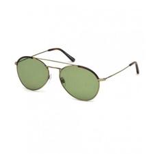 Tod's Antique Gold-Green Pilot Sunglasses