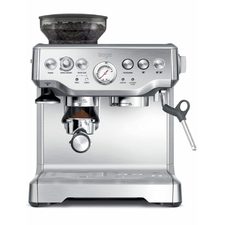 220V Espresso Coffee Maker Coffee Beans Grinder Semiautomatic 15Bar Grinder Steam Coffe Milk Froth Making Espresso Machine